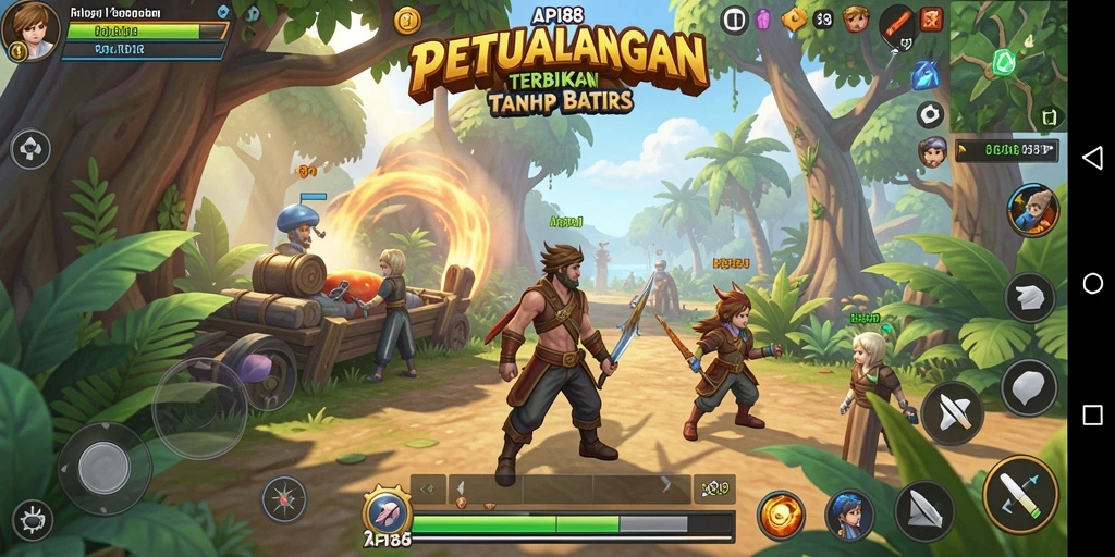 Screenshot gameplay API88 yang menunjukkan petualangan seru di dunia terbuka.