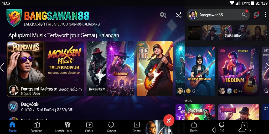 Tampilan menarik dari gameplay BANGSAWAN88 yang menampilkan lagu-lagu favorit.