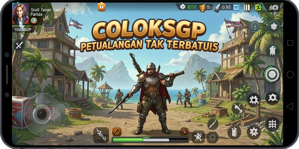 Tangkapan layar gameplay COLOKSGP yang menampilkan dunia terbuka yang luas.