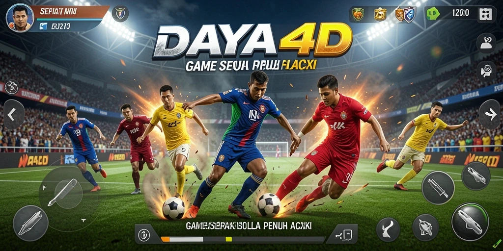Tampilan menakjubkan gameplay DAYA4D dalam pertandingan sepak bola.