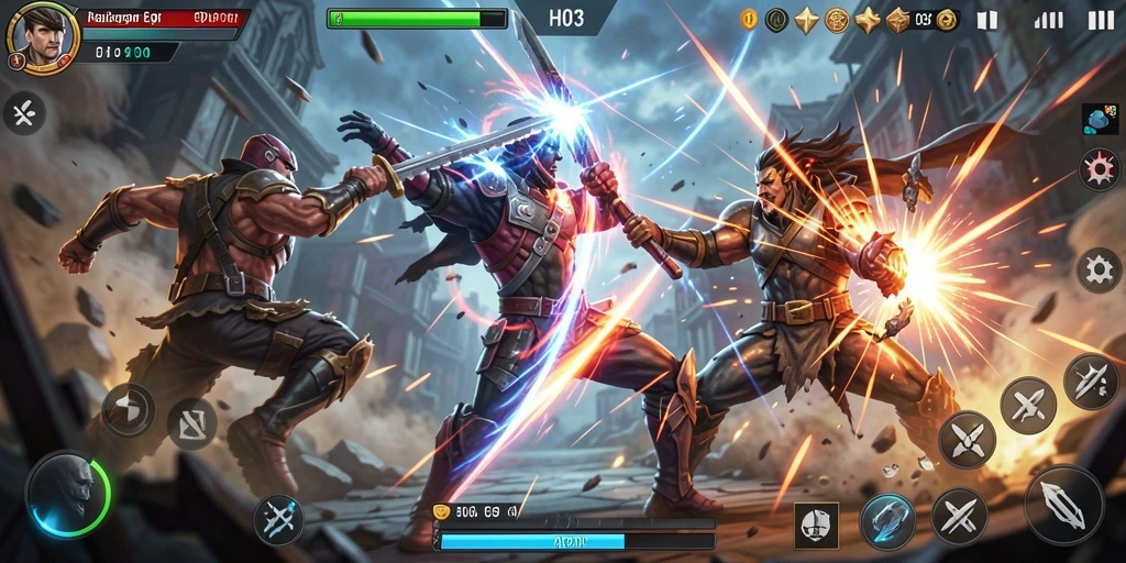 Tampilan mendebarkan dari gameplay H03 dengan aksi yang intens.