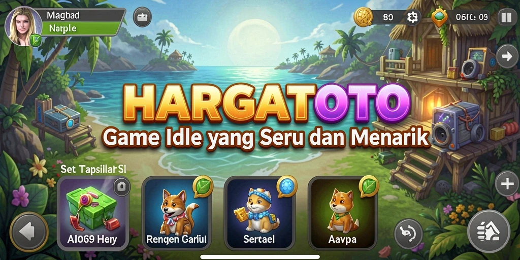 Tampilan gameplay HARGATOTO yang menarik dengan berbagai tantangan Idle.