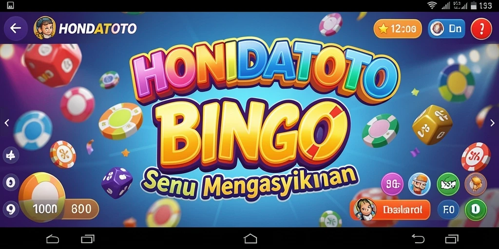Tangkapan layar gameplay HONDATOTO menampilkan momen seru saat bermain Bingo.