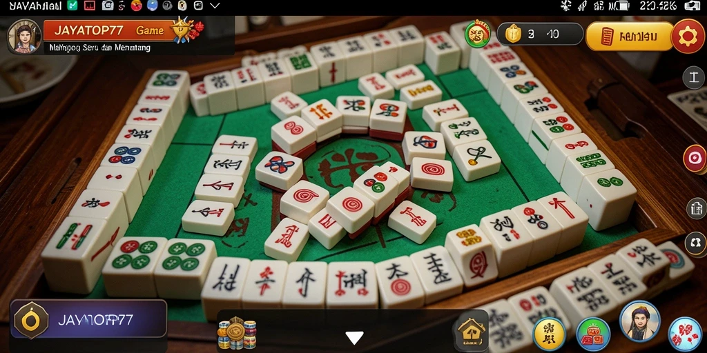 Screenshot gameplay <strong>JAYATOP77</strong> yang menunjukkan keseruan bermain Mahjong.