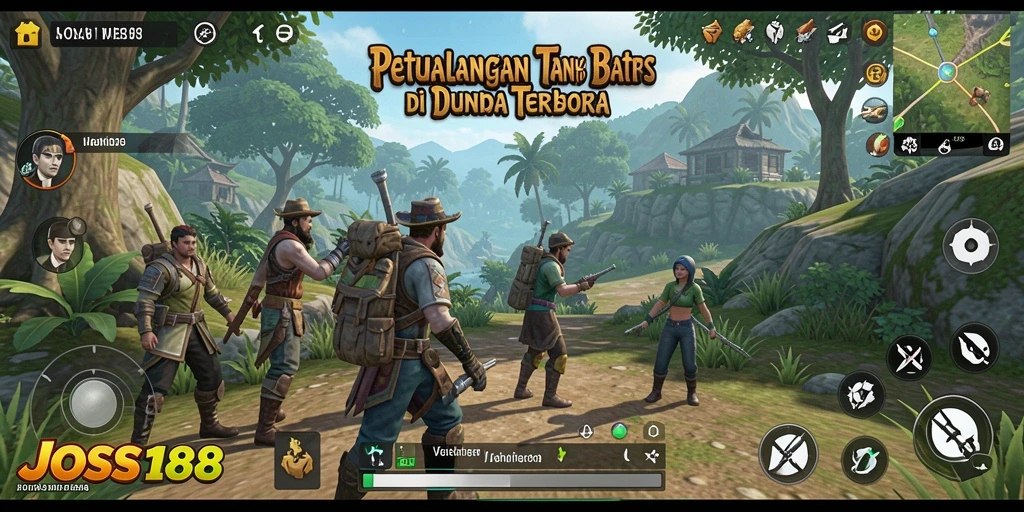 Tampilan gameplay JOSS188 di dunia terbuka yang memukau.