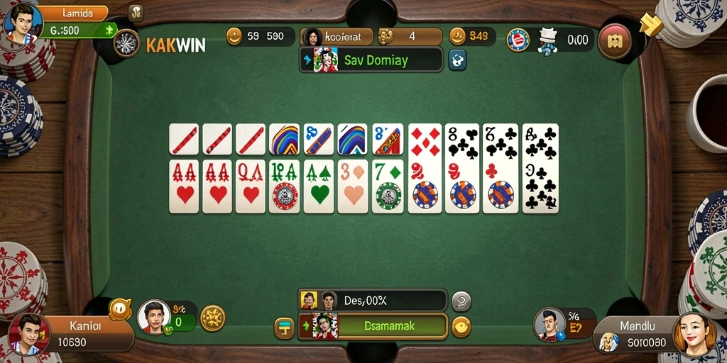 Gameplay menarik KAKWIN dalam permainan Domino.