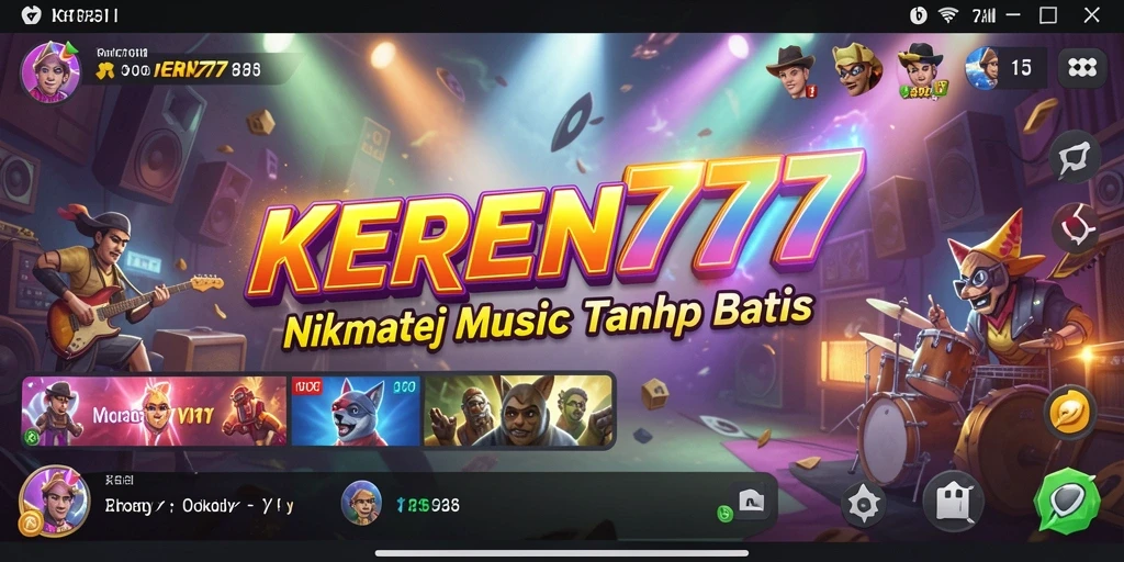Tampilan gameplay KEREN777 yang penuh warna dan interaktif.