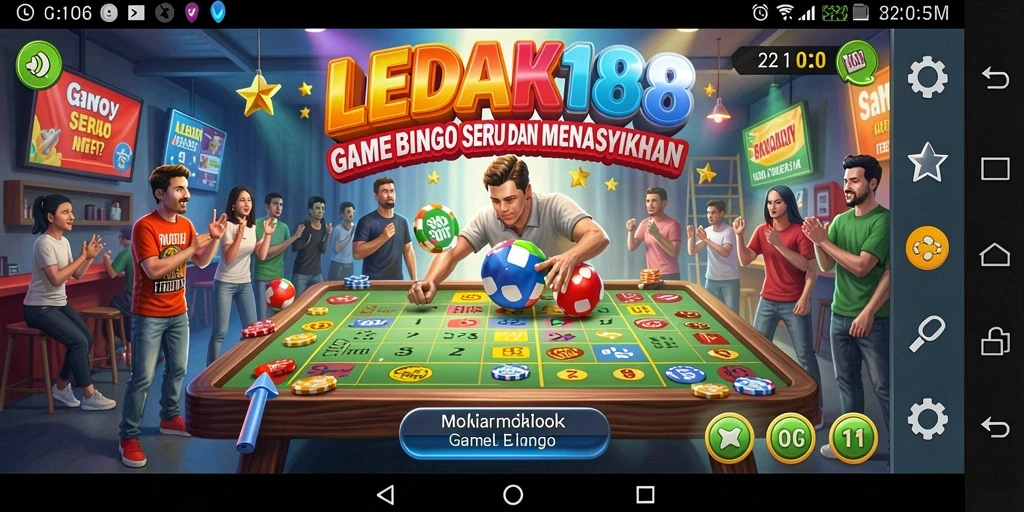 Tampilan gameplay Bingo yang seru di LEDAK188