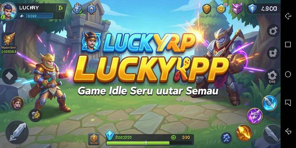 Tampilan gameplay LUCKYRP yang menakjubkan dan menarik.