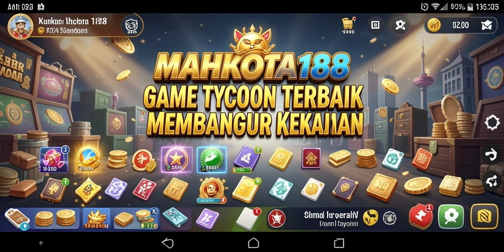 Tampilan menarik dari gameplay <strong>MAHKOTA188</strong> yang menggambarkan aktivitas pengelolaan bisnis.