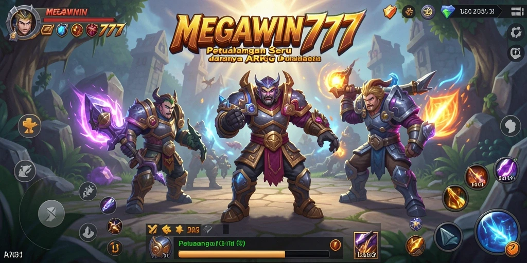 Tampilan gameplay seru MEGAWIN777 dengan aksi ARPG yang mendebarkan.
