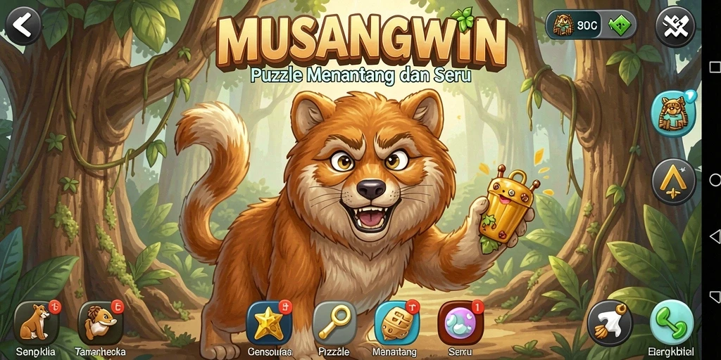 Tampilan gameplay MUSANGWIN yang memukau dan penuh tantangan.