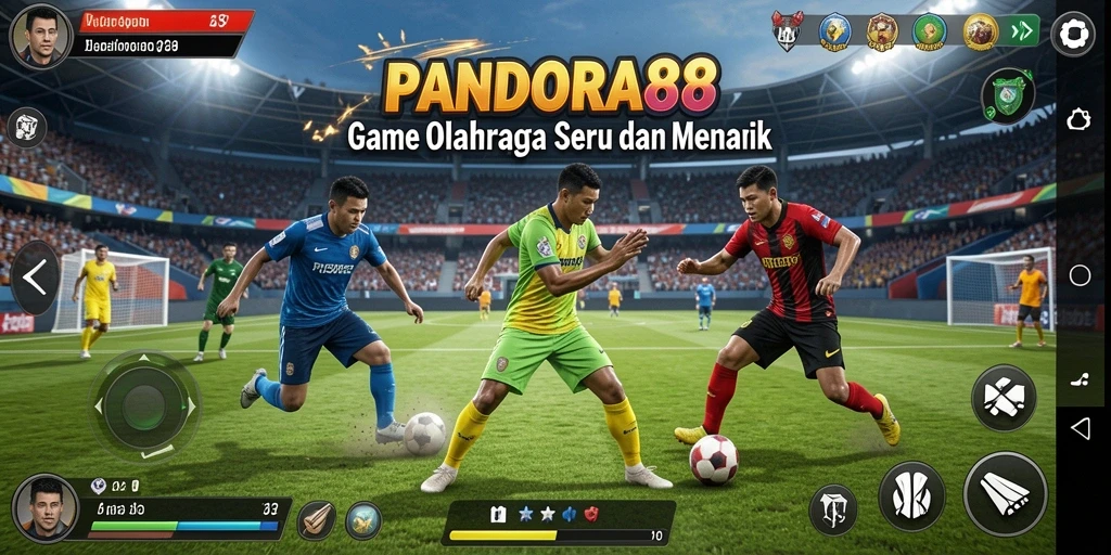 Tampilan gameplay olahraga yang menegangkan di PANDORA88.