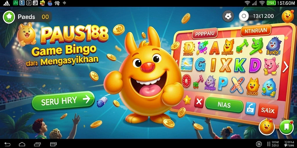 Tampilan gameplay PAUS188 yang menarik dan interaktif di layar.