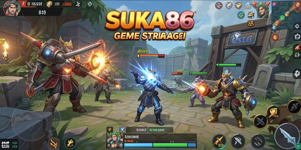 Tampilan gameplay yang mendebarkan dalam SUKA86.