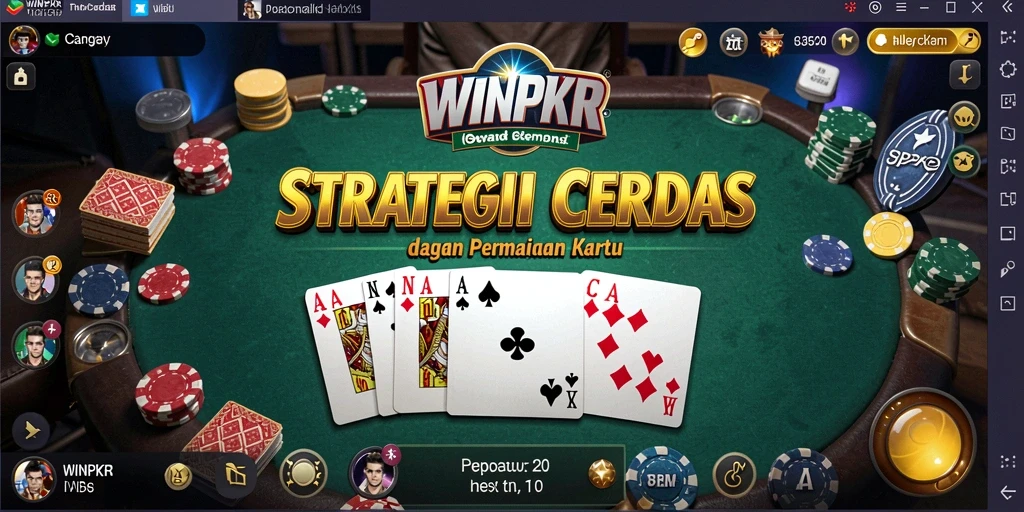 Tampilan gameplay strategis WINPKR yang menegangkan dan seru.