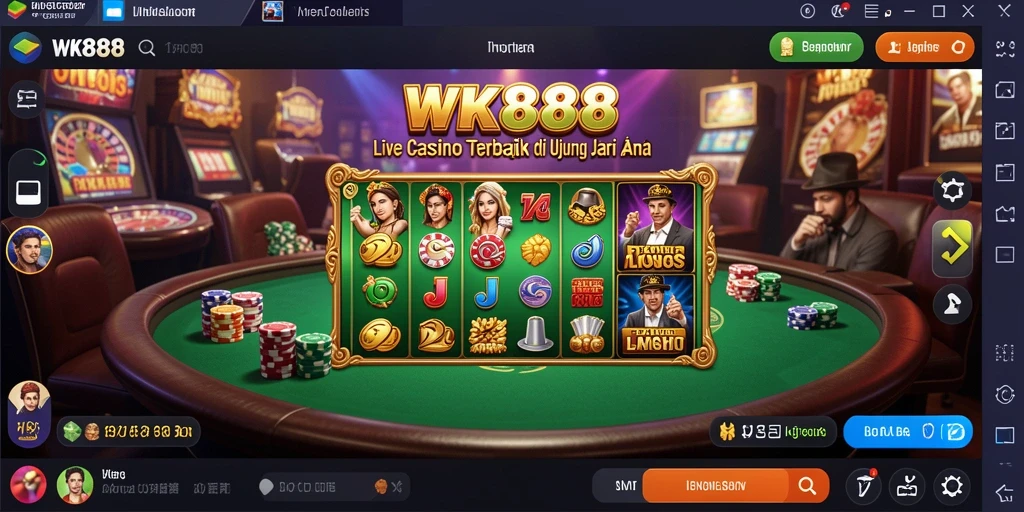 Tampilan gameplay menarik dari aplikasi Live Casino WK888.