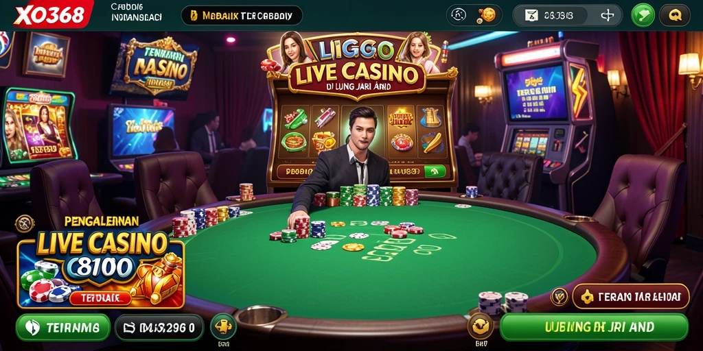 Gameplay Live Casino XO368 yang nyata dan interaktif.