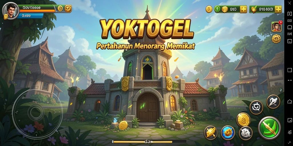 Screenshot gameplay YOKTOGEL menampilkan aksi seru Tower Defense.