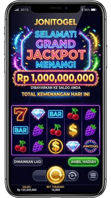 Tampilan antarmuka pengguna jonitogel yang intuitif.
